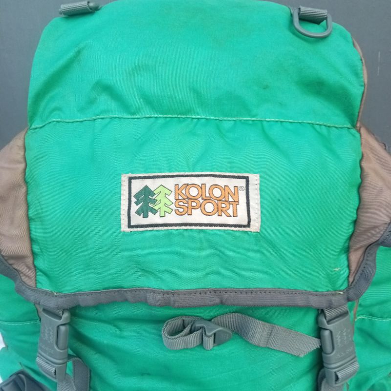Tas Gunung Ransel Hiking Backpack Carrier Kolon Sport Besar Hijau Preloved