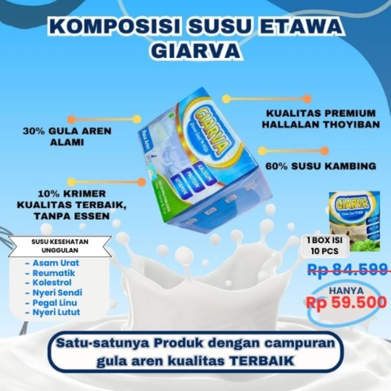 

SUSU KAMBING ETAWA GIARVA KUALITAS PREMIUM❗