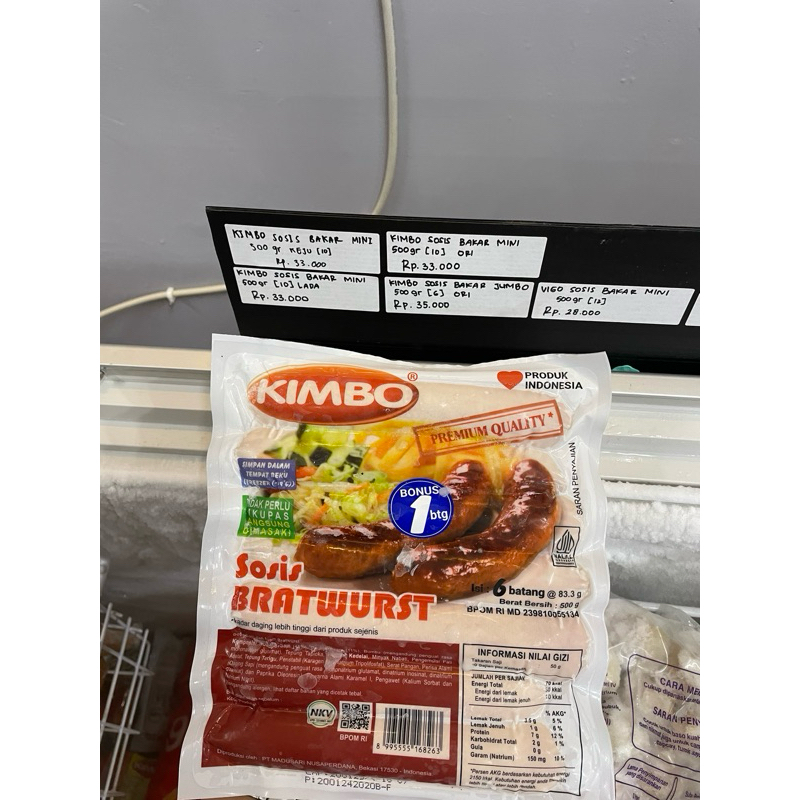 

Kimbo Sosis Bakar Jumbo 500gr