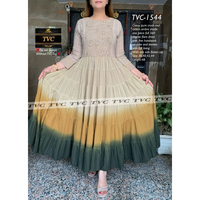 Gamis India Original Made In India Dress Maxy Hindi