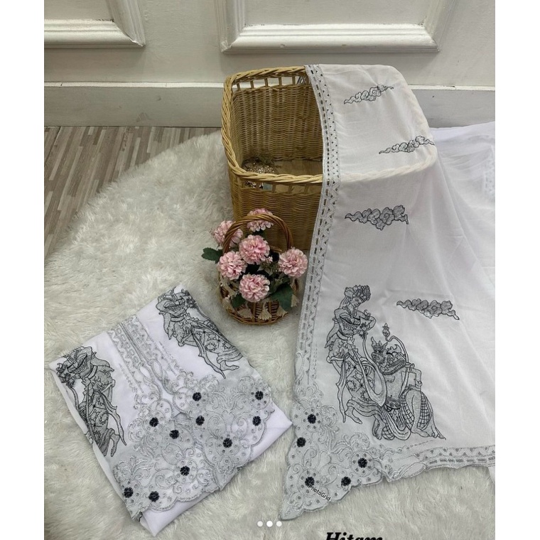 ART A22V kain kebaya bordir bali kebaya bordir putih bahan kebaya motif baru