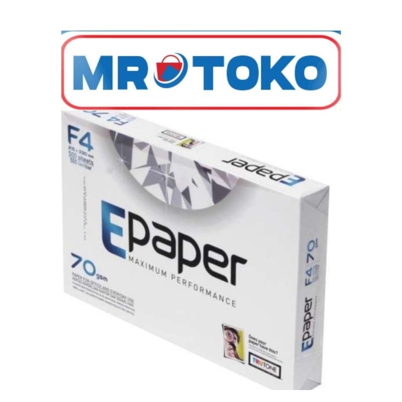 

KERTAS HVS | PRINT | FOTOCOPY E-PAPER F4 70 GRAM