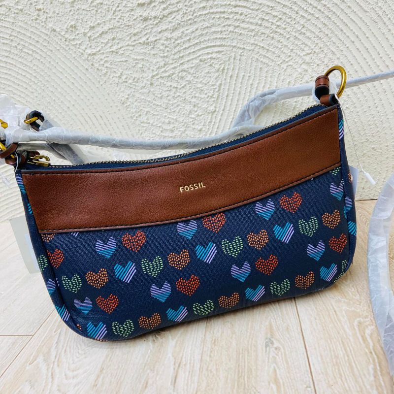 tasFossil Skylar Baguette Navy Multi n
