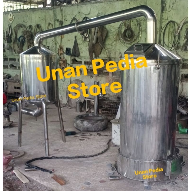Mesin Pirolisis Asap - Mesin Pembuat Asap Cair - Mesin Bakar Arang Sawit Batok Kelapa