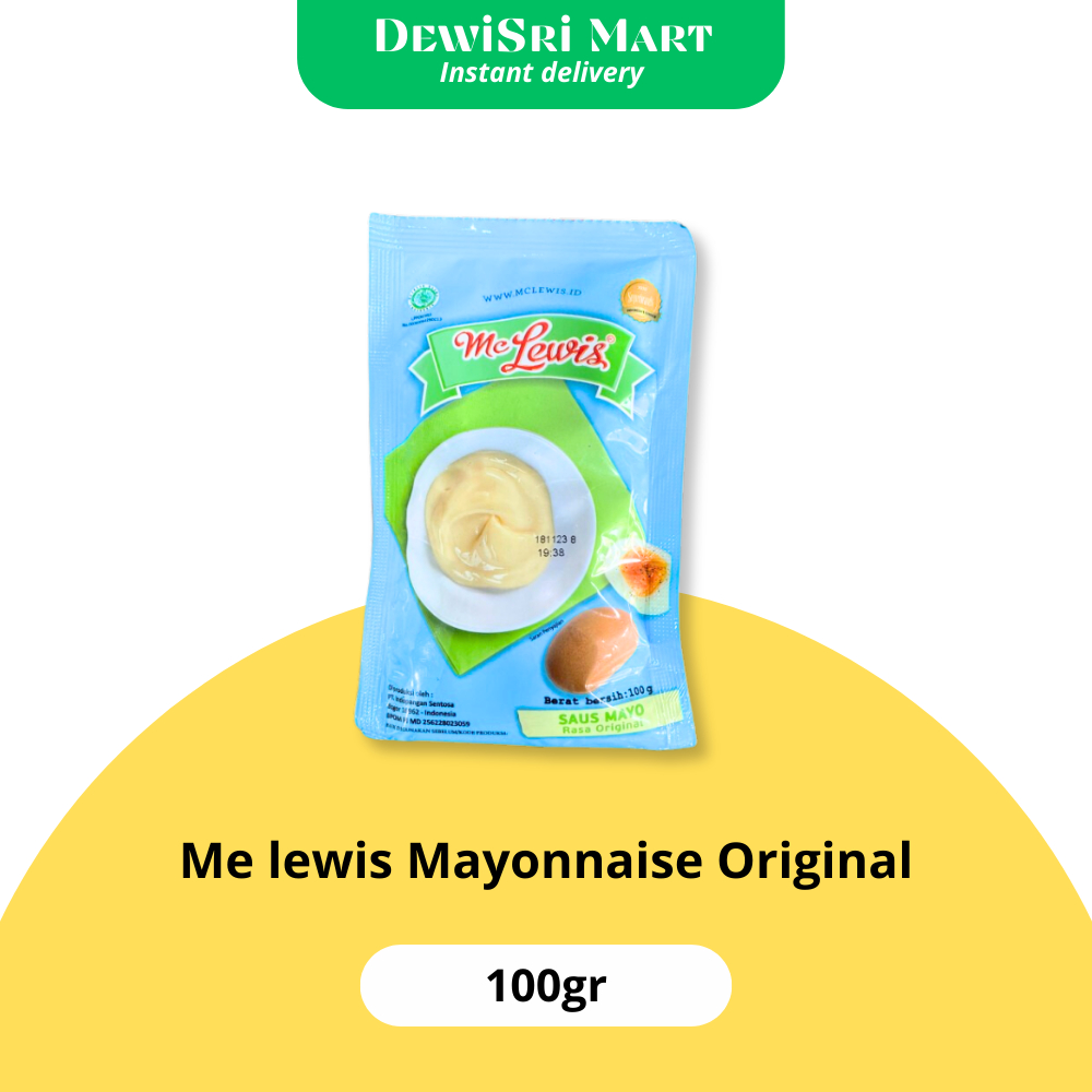 

Me lewis mayonese original 100gr - Dewi Sri Mart