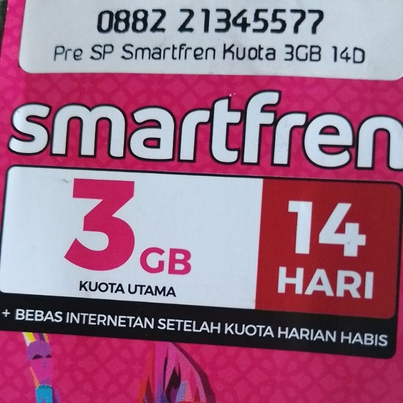 Smartfren nomer cantik 3GB