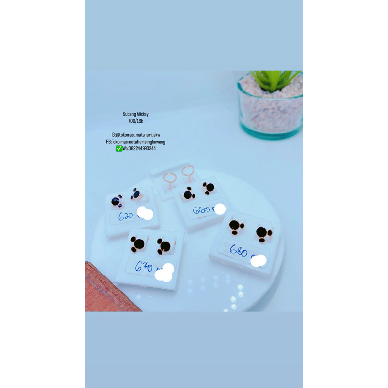 subang Mickey emas 375/8k