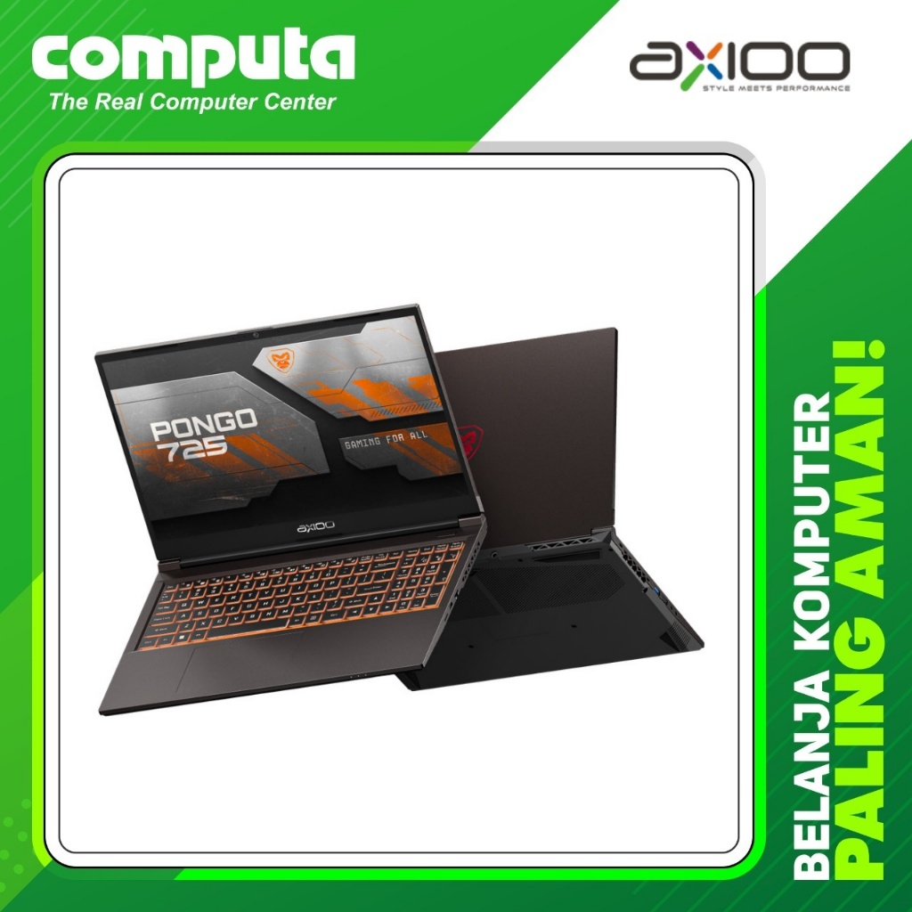 Axioo MYBOOK PONGO 725 i7-12650H RTX 2050 16GB 512GB SSD 15.6 3 YEARS