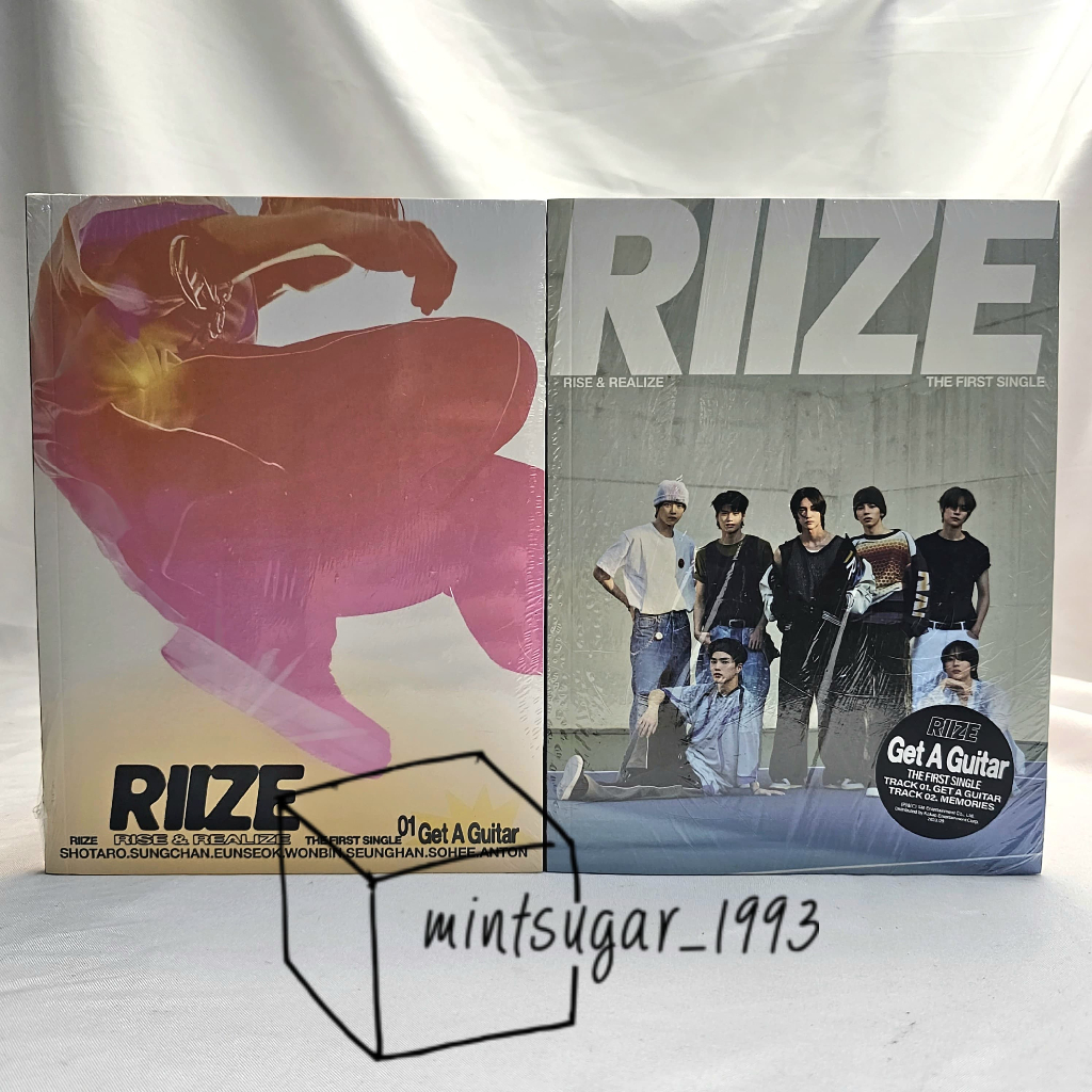 [ READY STOCK SEALED NEW OFFICIAL ] RIIZE - The 1st Single Album [ Get A Guitar ] FIX Version RISE R