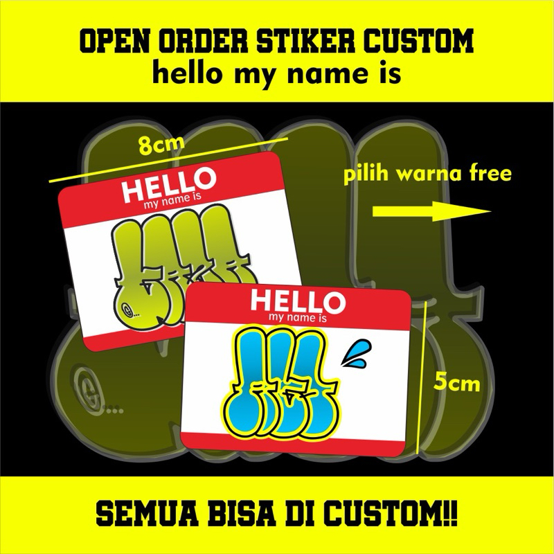

CUSTOM STIKER THROW UP semua bisa di ganti