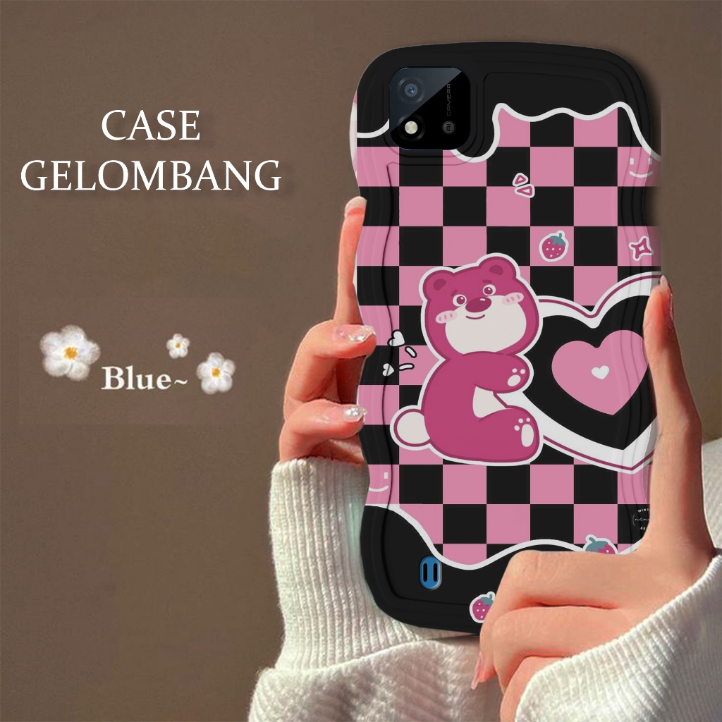 Soft Case GELOMBANG Hp Realme C11 2021 - Realme C11 2021 - Case Pro Camera - Fashion Case - Motif Cu