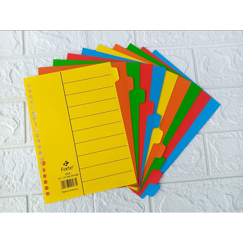 

(1pack isi=5-10Lbr) Pembatas halaman looseleaf UK A5 & B5
