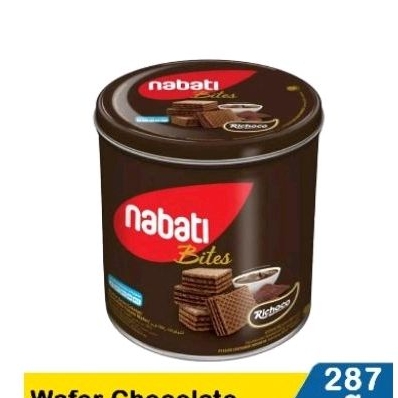 

NABATI CHOCOLATE WAFER KALENG 287 gr EXP 2026 isi 6