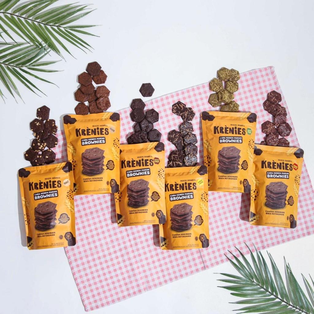 

KRENIES - Snack Brownies Krekers Makanan Ringan Renyah Crispy Ragam Rasa