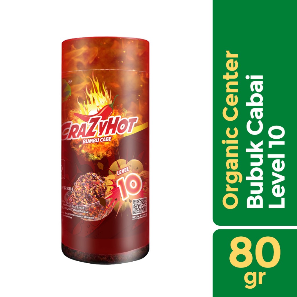 

Organic Center - Crazy Hot Level 10 Chili Powder Botol