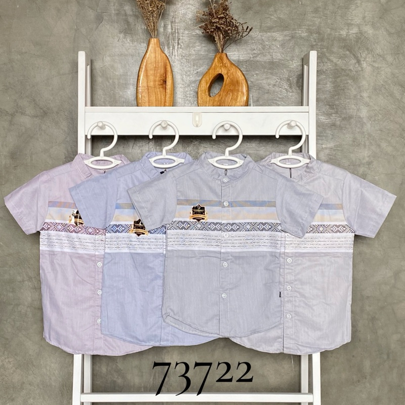 SETELAN KEMEJA KOKO KATUN ANAK YESS KIDS 3-12TAHUN