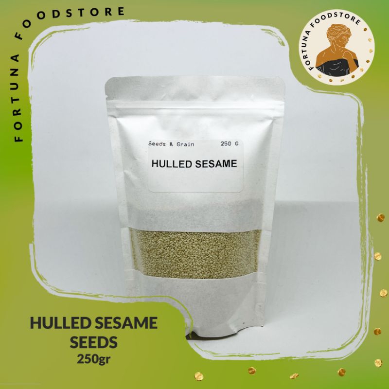 

White Sesame Seeds Biji Wijen Putih Zat Besi Tinggi 250gr 1kg