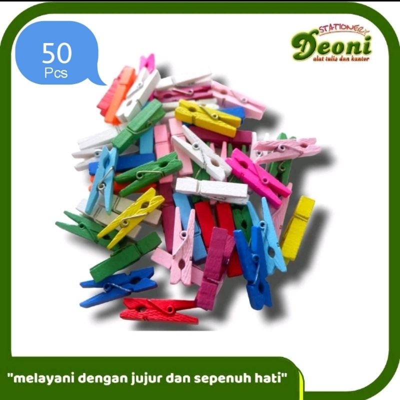 

Jepitan Kayu Besar CS-3507 Warna Isi 50 pcs (R8057T)