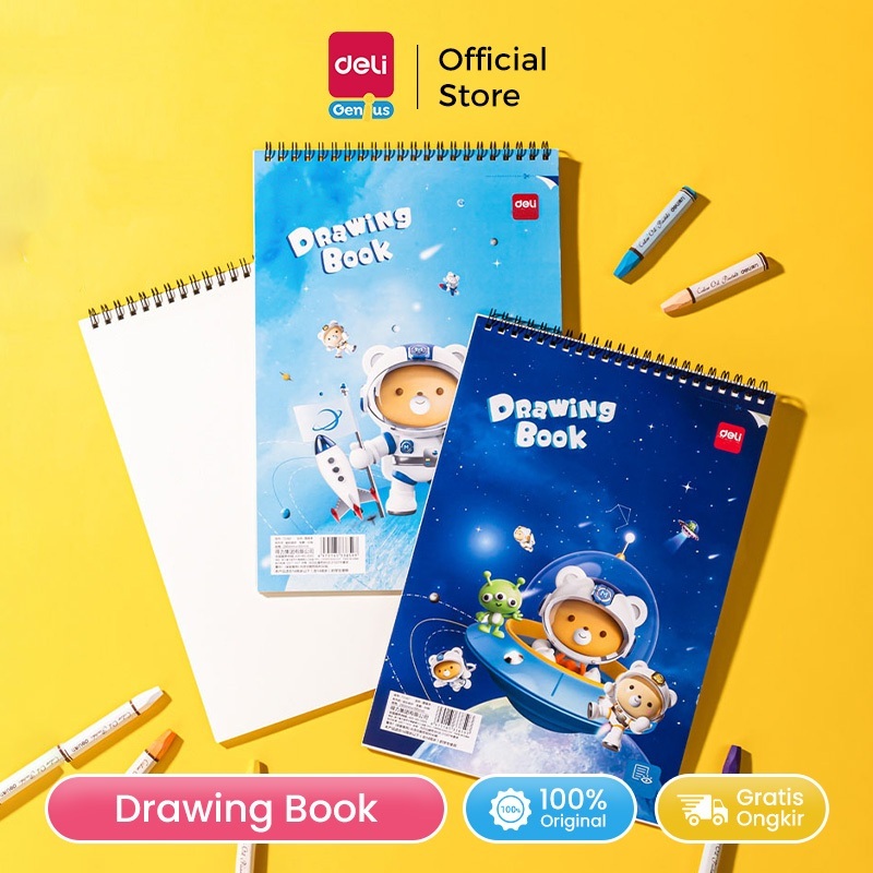 

CINDY Deli School Drawing Book - Buku Gambar Jilid Spiral 30Lembar - CSB0809