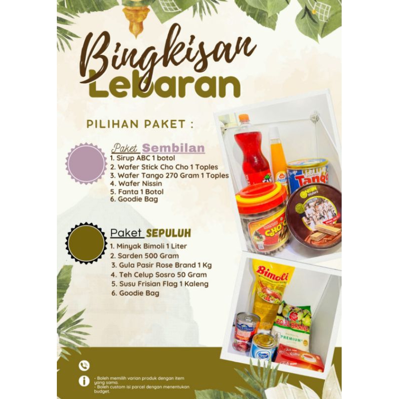 Parcel Lebaran | Bingkisan Lebaran | Hampers Lebaran | Paket Sembako