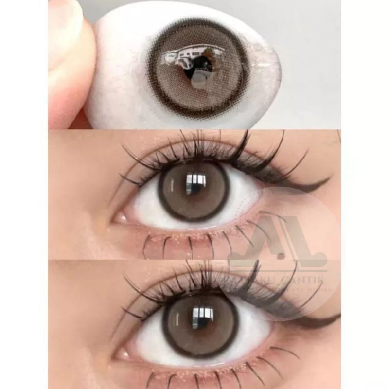 Softlens Charcoal Premium 14,2 MM | Soflens Abu Abu Kehitaman Best Seller | Softlens Daily | Soflens