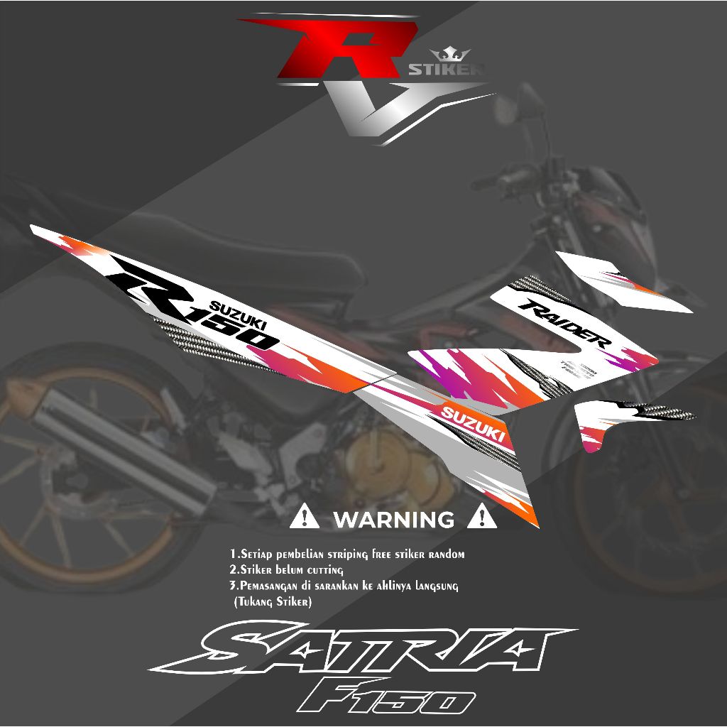 STRIPING SATRIA FU FI/STIKER SATRIA FU INJEK/STRIPING SATRIA FU FI NEW