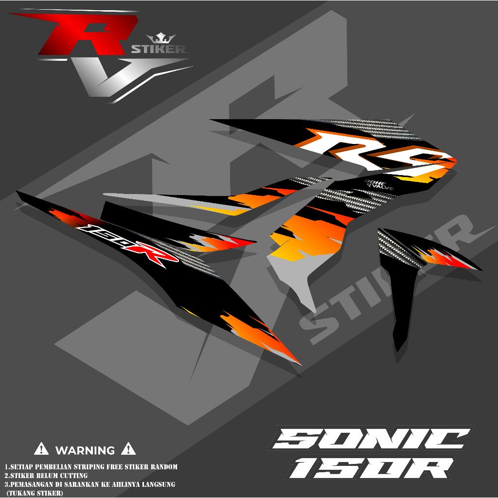 STRIPING SONIC 150R/STIKER HONDA SONIC/STRIPING MOTOR SONIC 150R