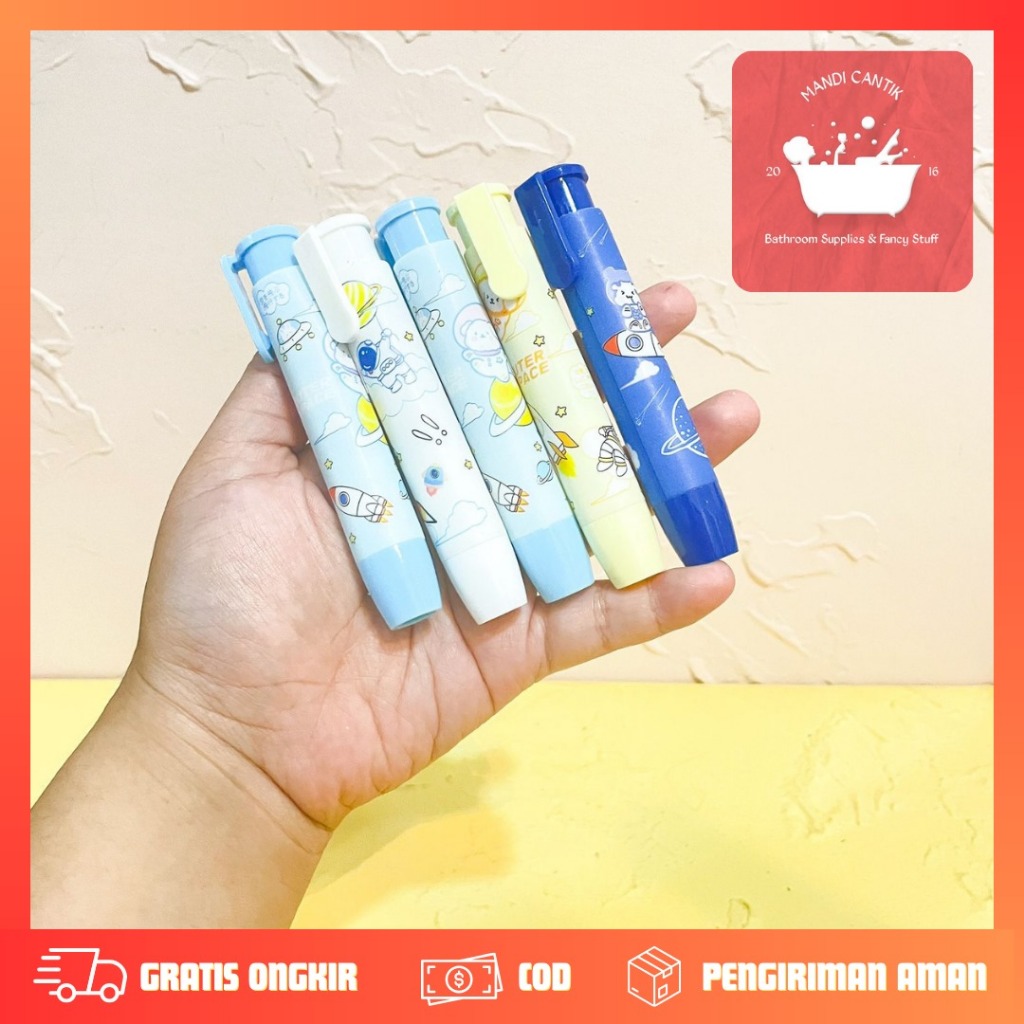 

Penghapus Pensil Mekanik Penghapus Bentuk Lipstick Karakter Lucu Mechanical Eraser Hapusan Eraser Lipstik