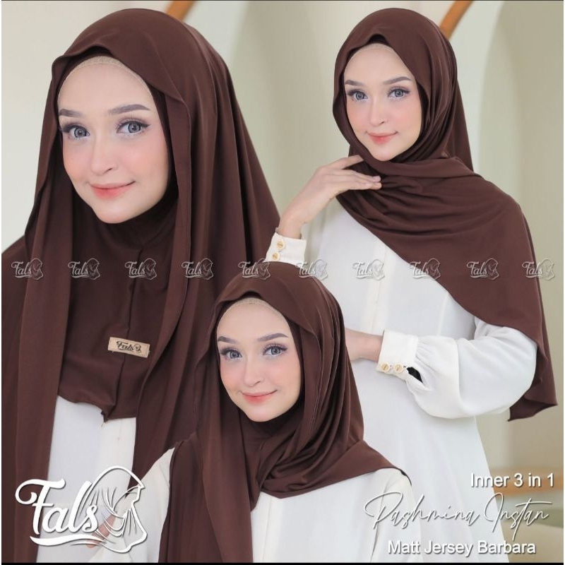 ZAZIZESTORE - PASHMINA LESTY / ASMINA INSTAN INNER 3IN1