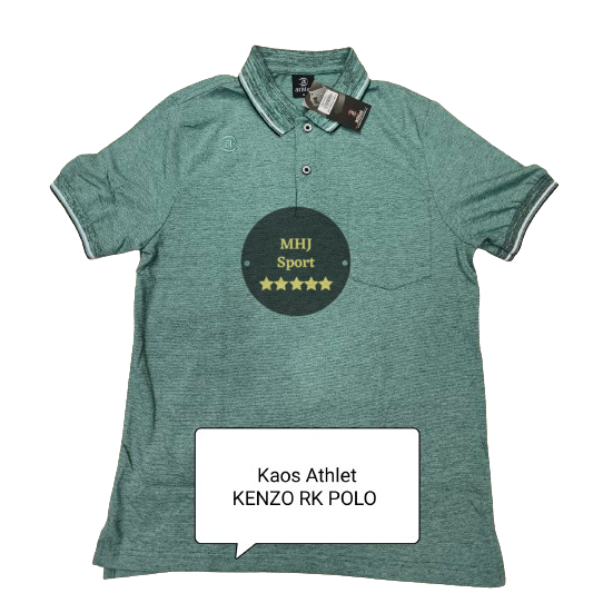 Kaos kerah Olahraga Athlet KENZO RK POLO WRN SAGE GREEN