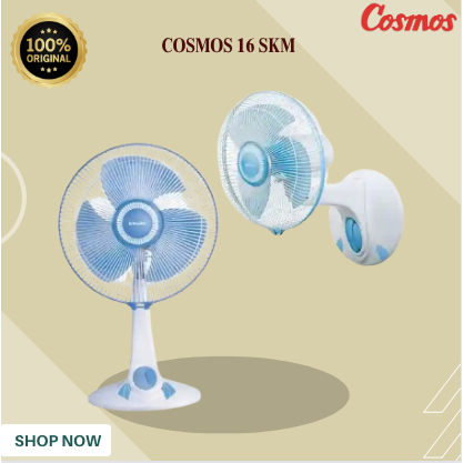 Cosmos Kipas Angin 16SKM/16SKM/16 SKM/16 SKM/16SKM/16SKM Stand Fan 16inch/COSMOS KIPAS ANGIN ORI