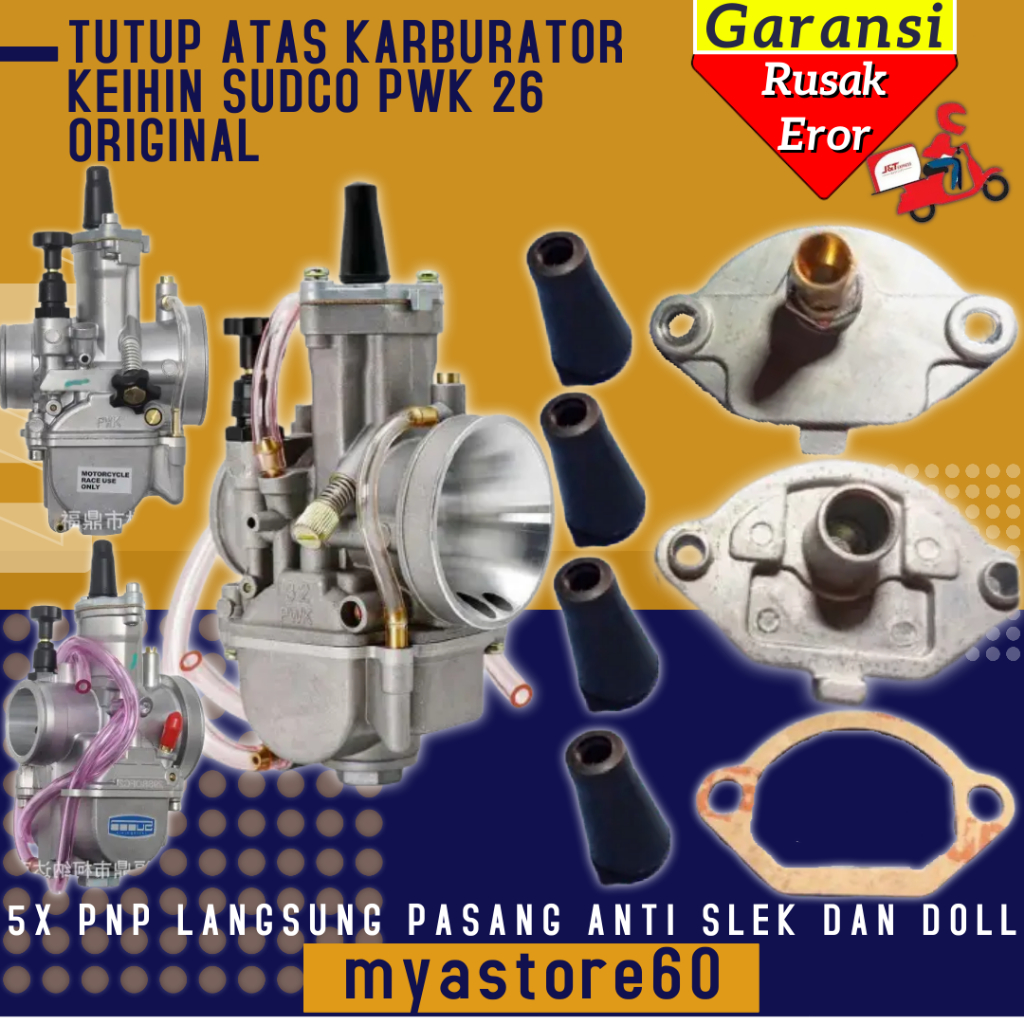 Sparepart Karburator Karbu Sudco KWS CPO NGO Carburator Tutup Besi Cangkang Atas PWK 26 PWK26 Penutu