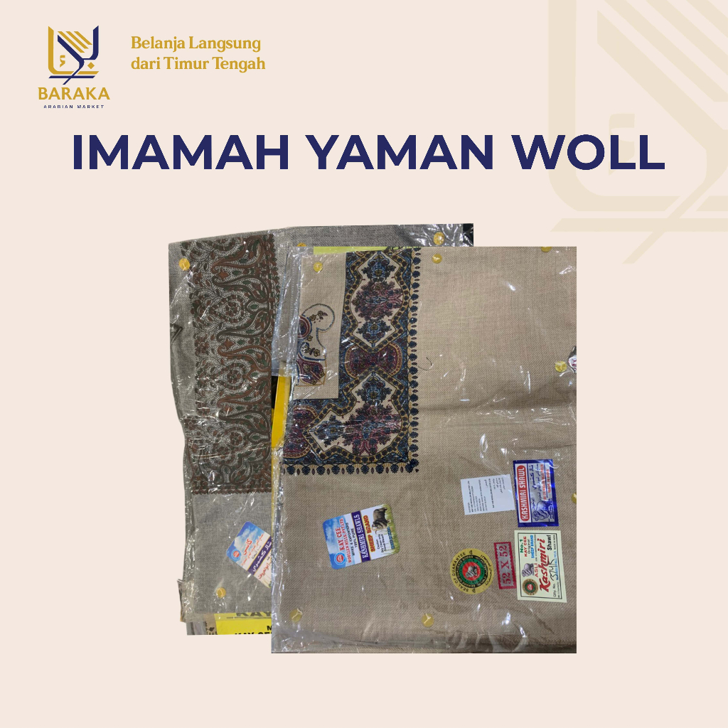 Imamah Yaman Woll motif print