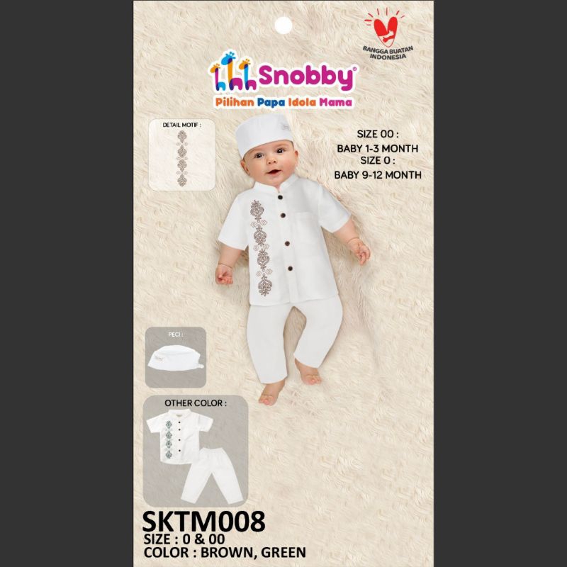 Snobby Baby Stelan Baju Koko Anak Bayi Bahan Lembut