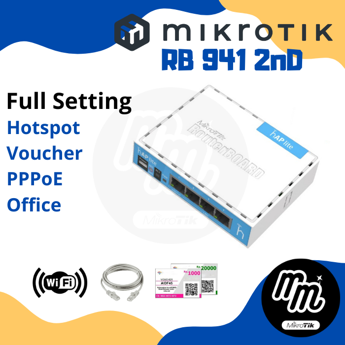 Mikrotik RB 941-2nD Full Setting Hotspot Voucher RT RW Net