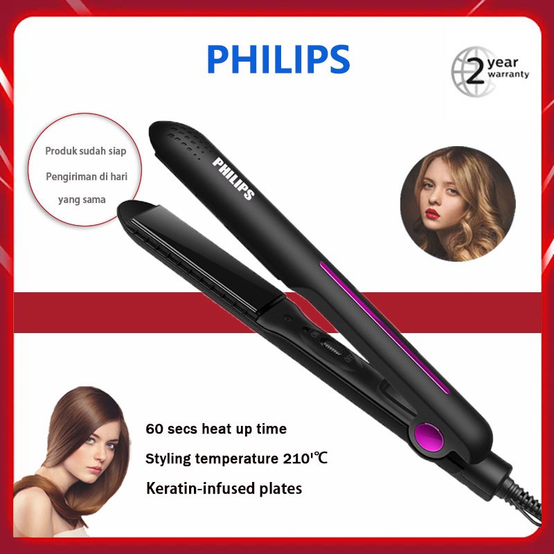 Philips Hair Straightener Catok Rambut Selfie Straightener Catokan Rambut Pelurus Rambut Essential Straightener Penataan Rambut