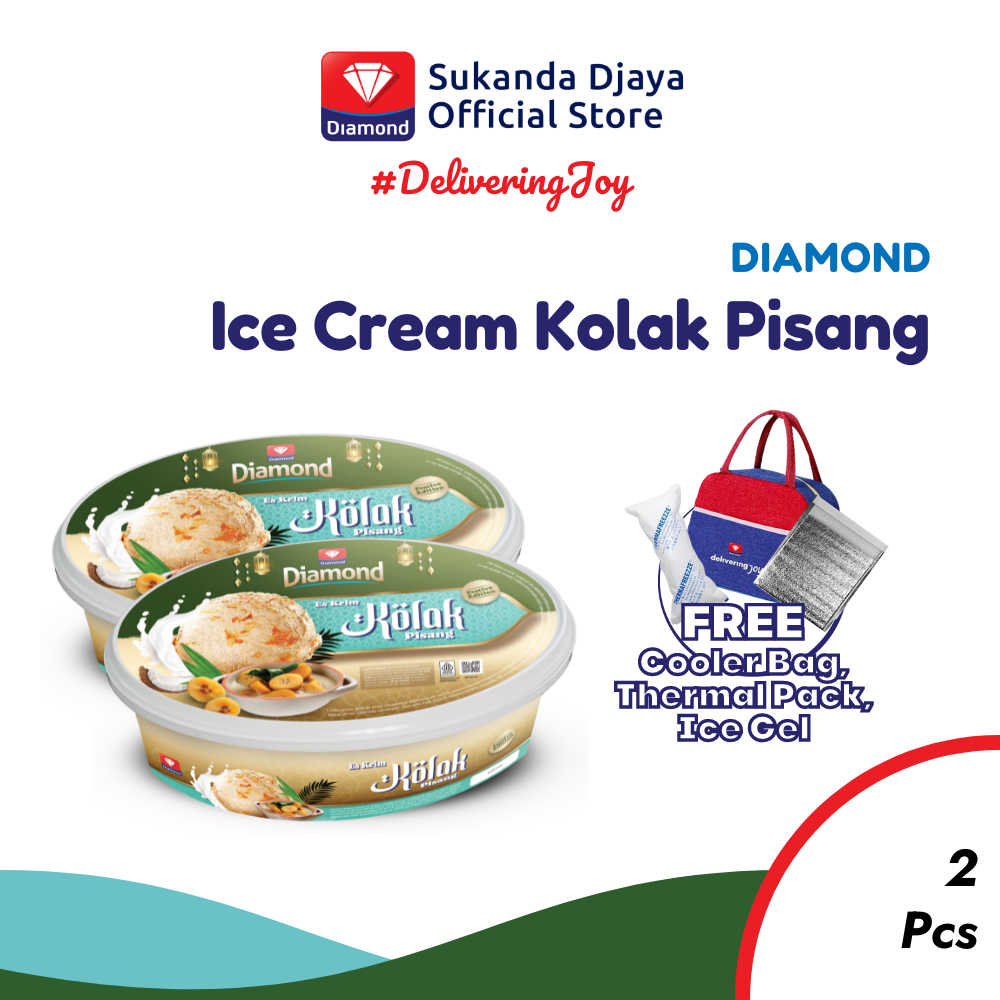 

Diamond Ice Cream Kolak Pisang 700 ML Buy 2 [Free Cooler Bag]