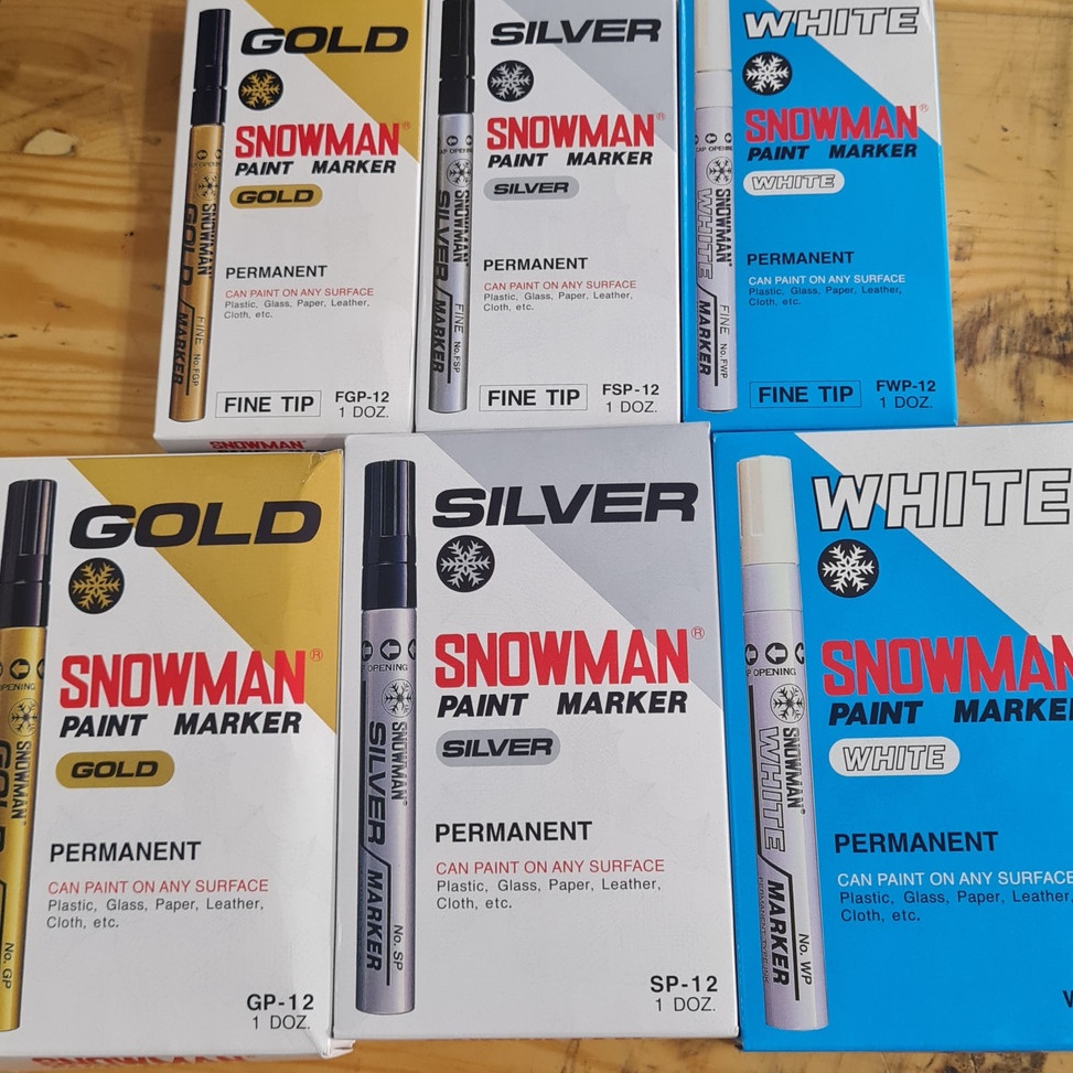 

PWR378 murah 12pcs Spidol Paint Marker Snowman