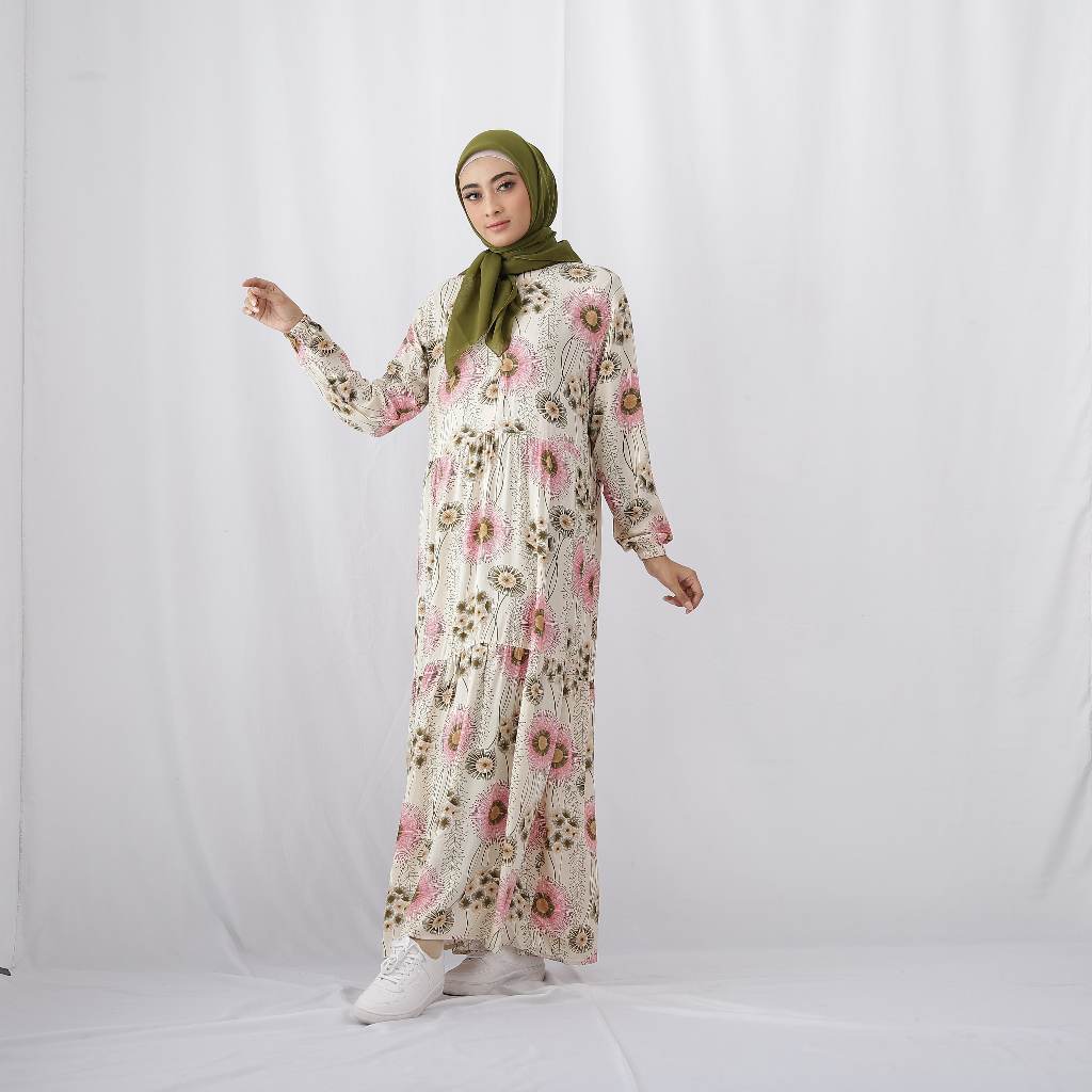 MyOutfit - Baju Gamis Wanita Dewasa Panjang Bahan Katun Rayon Motif Busui Model G2-1