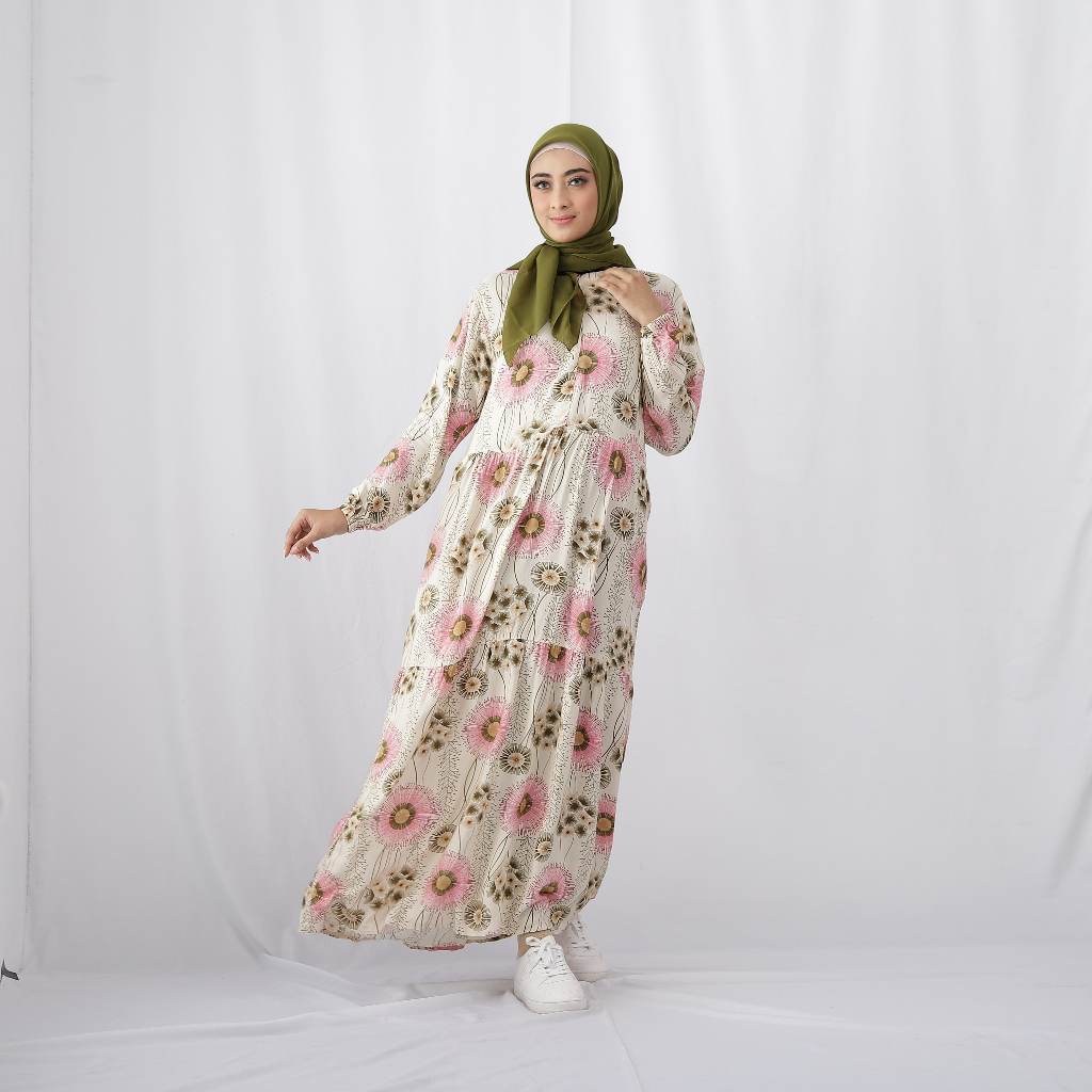 MyOutfit - Baju Gamis Wanita Dewasa Panjang Bahan Katun Rayon Motif Busui Model G2-4