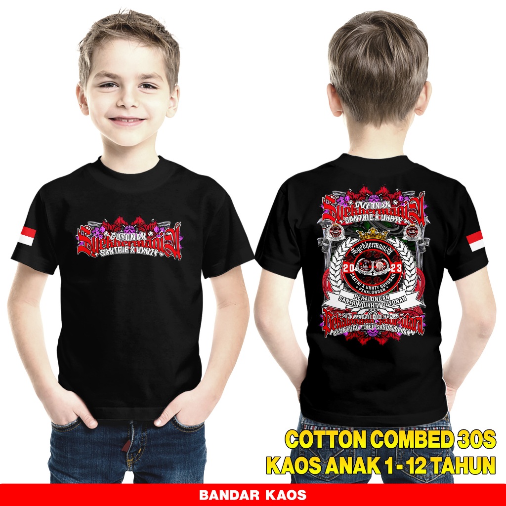 Bandar Kaos Syekhermania Indonesia 2 - Kaos Anak Usia 1 Tahun Sampai 12 Tahun - Kaos Habib Syech Sye