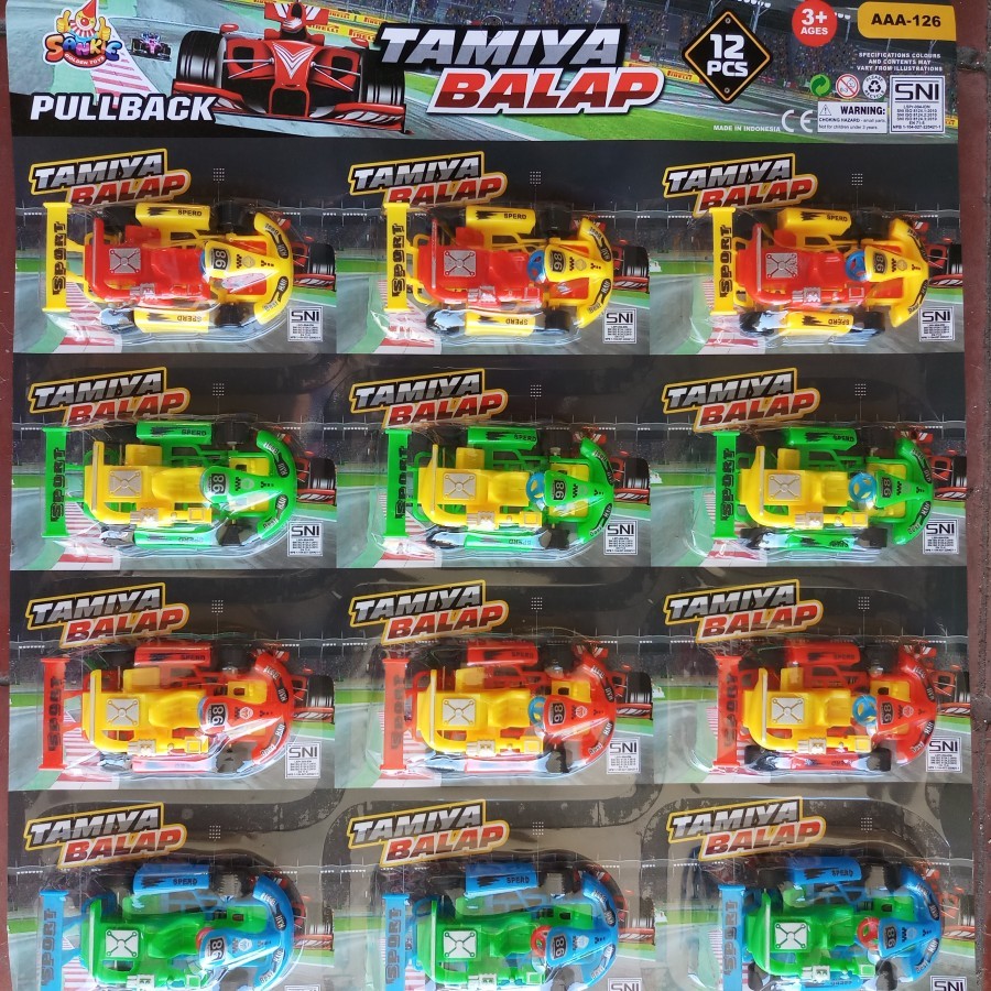 mainan mobil gokart gertafa 55pcs