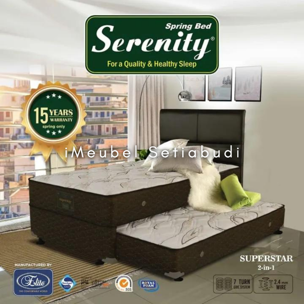 Bed Dorong Elite Serenity / Bed Sorong Serenity Superstar 120x200