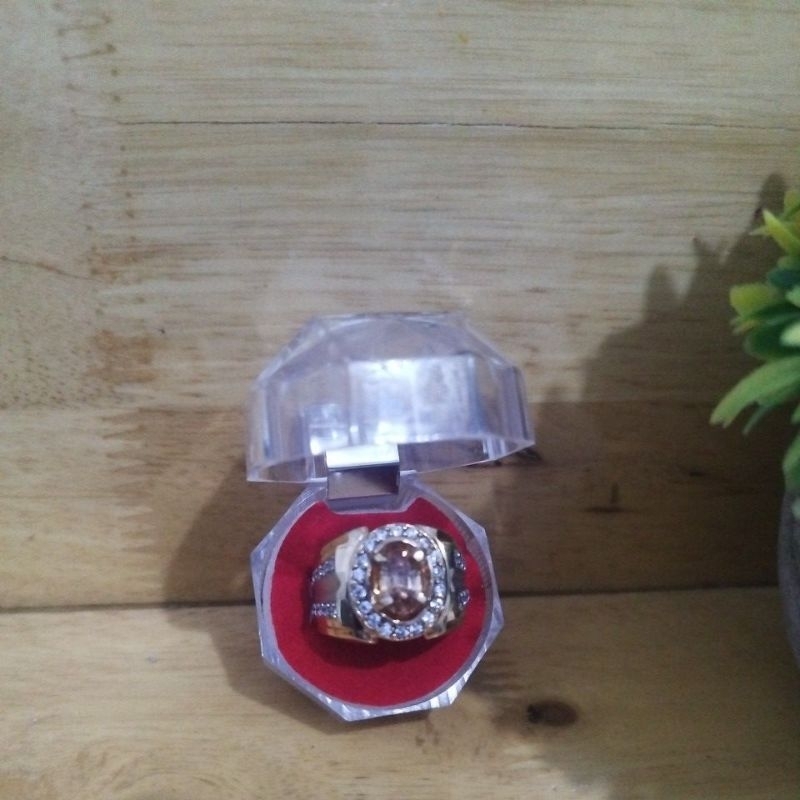 Cincin Natural(Yellow) Zircon plus Memo