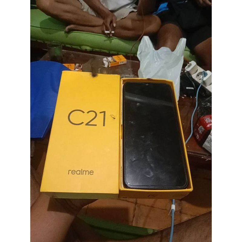 Realme C21 RMX 3201 , Hp Android Realme C21 Bekas, Kondisi Rusak Mesin