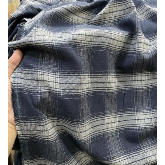 Ready Stok Kain Flanel Kotak Motif Uniqlo Import Premium ShirtKemejaDress gengflannel flanneluniqlo 