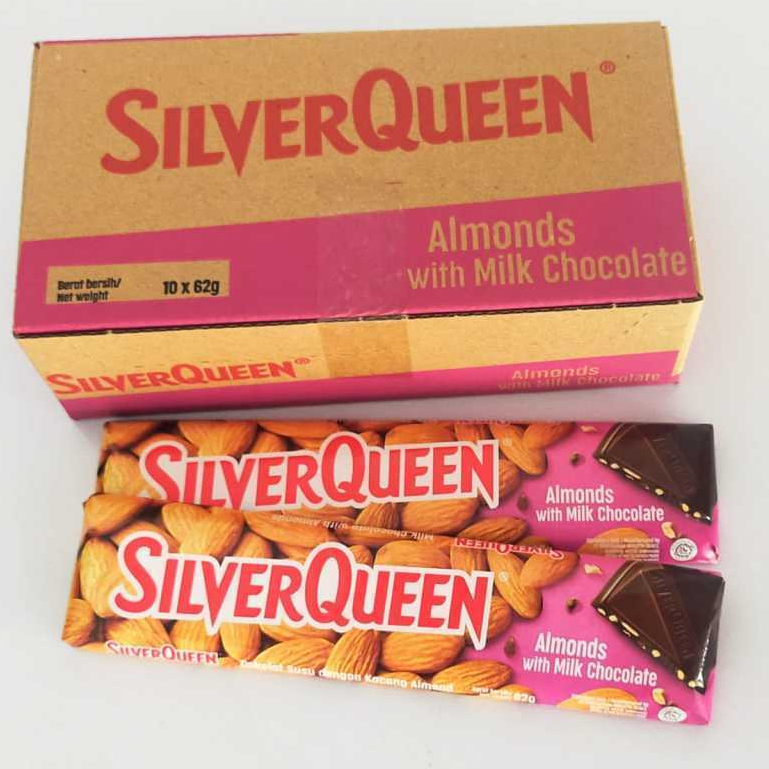 Coklat SilverQueen Jumbo Cashew Almond 58 gr Expired 2025 Silver Queen Mete Mede Cokelat Ukuran Besa