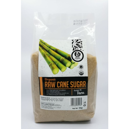 

Earth Organic Raw Cane Sugar 1kg