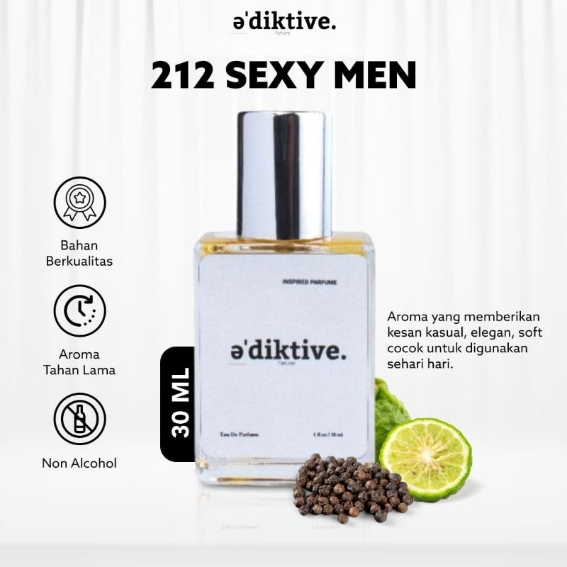 Parfum Pria 212 Sexy Man Pria EDP Eau De Perfume Extrait Tahan Lama Long Lasting