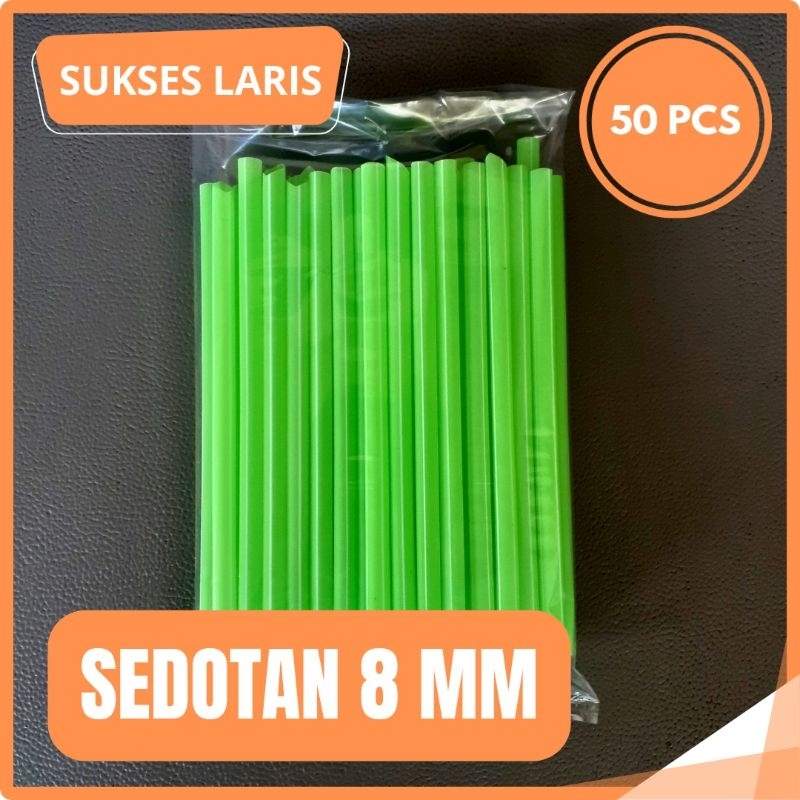 SEDOTAN 8 MM ISI 50 PCS | SEDOTAN BOBA | SEDOTAN 8MM | SEDOTAN MERK STABILO | SEDOTAN POP ICE